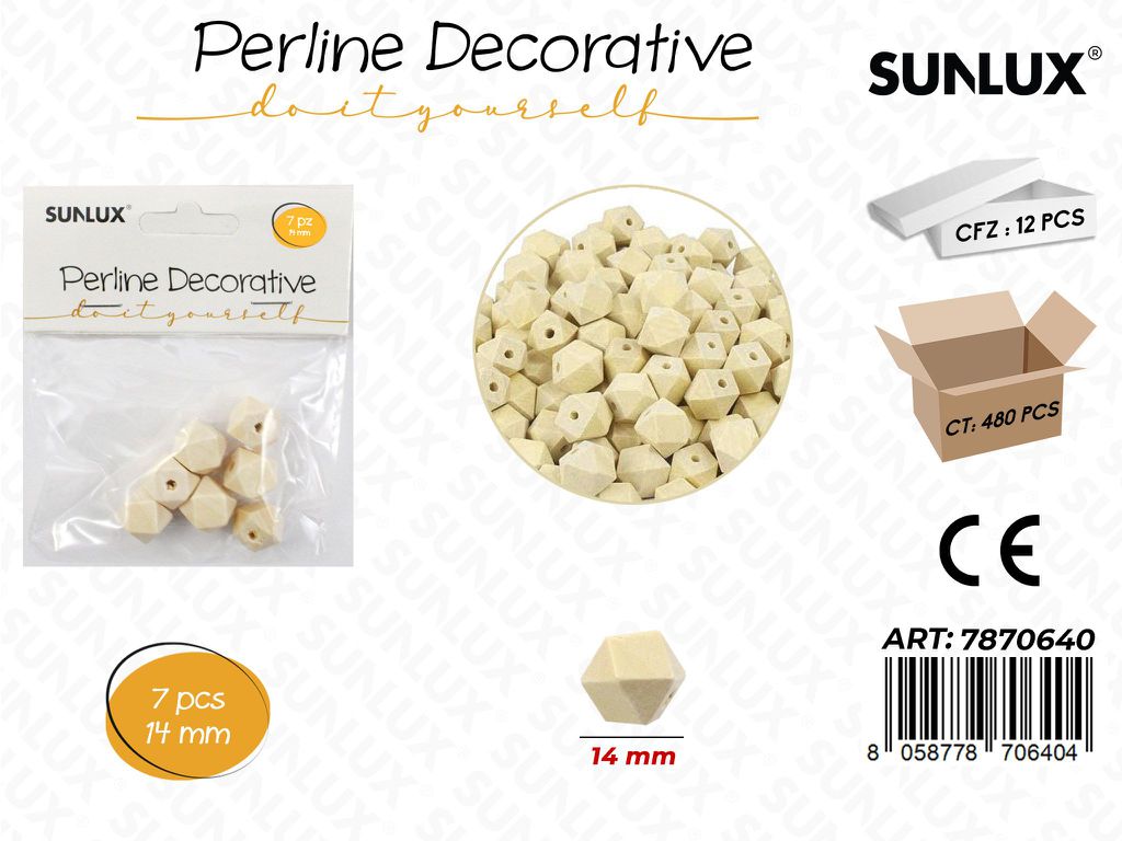 Perline Decorative 14MM 7PCS