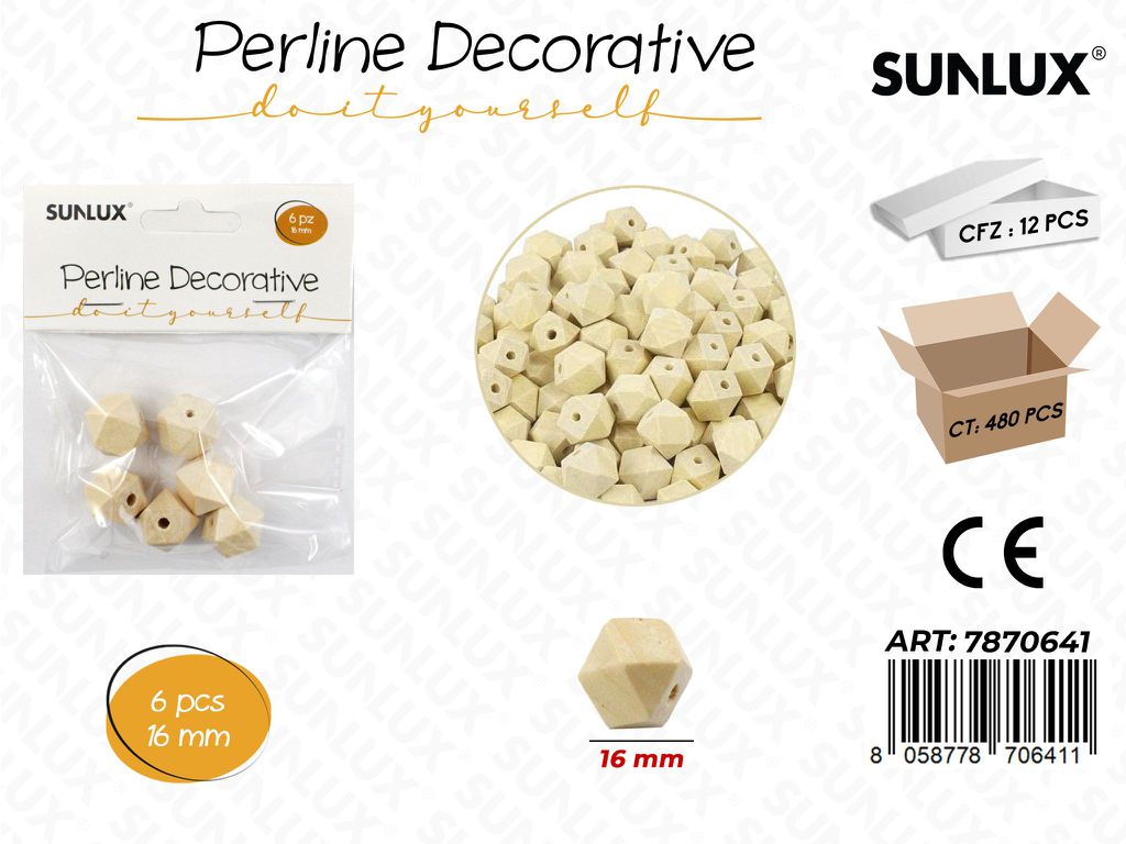Perline Decorative 16MM 6PCS