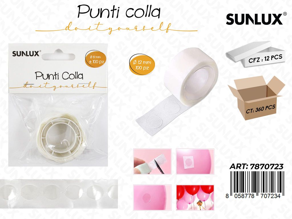 Punti Colla Diy D.12MM 100PCS