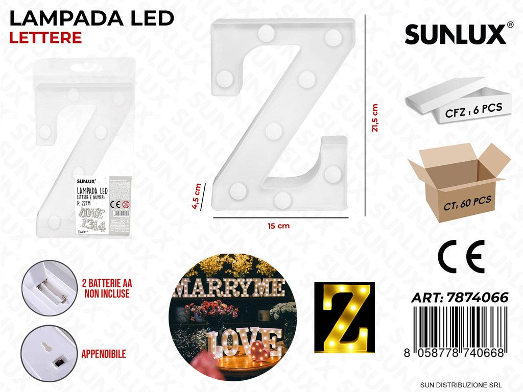 Lampada a Led Let. Z 15*21.5*4.5CM