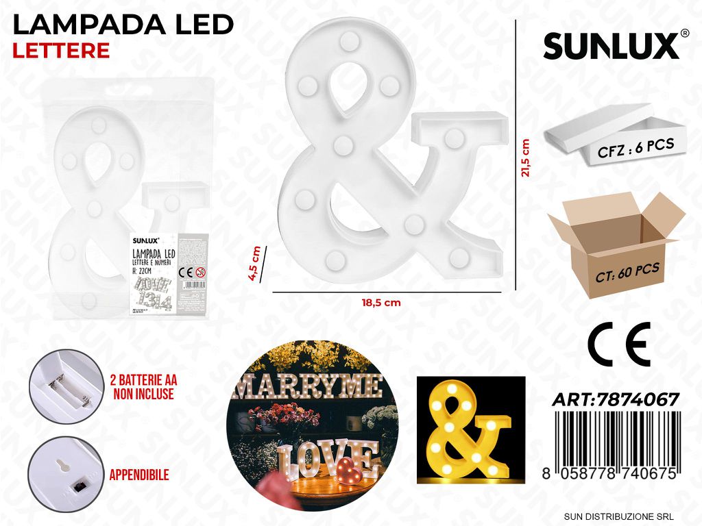 Lampada a Led Let. 18.5*21.5*4.5CM