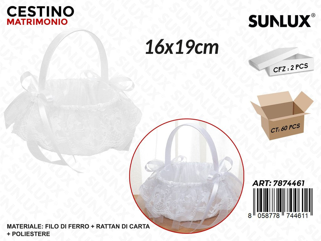 Sunlux Cestino Matrimonio 16*19CM