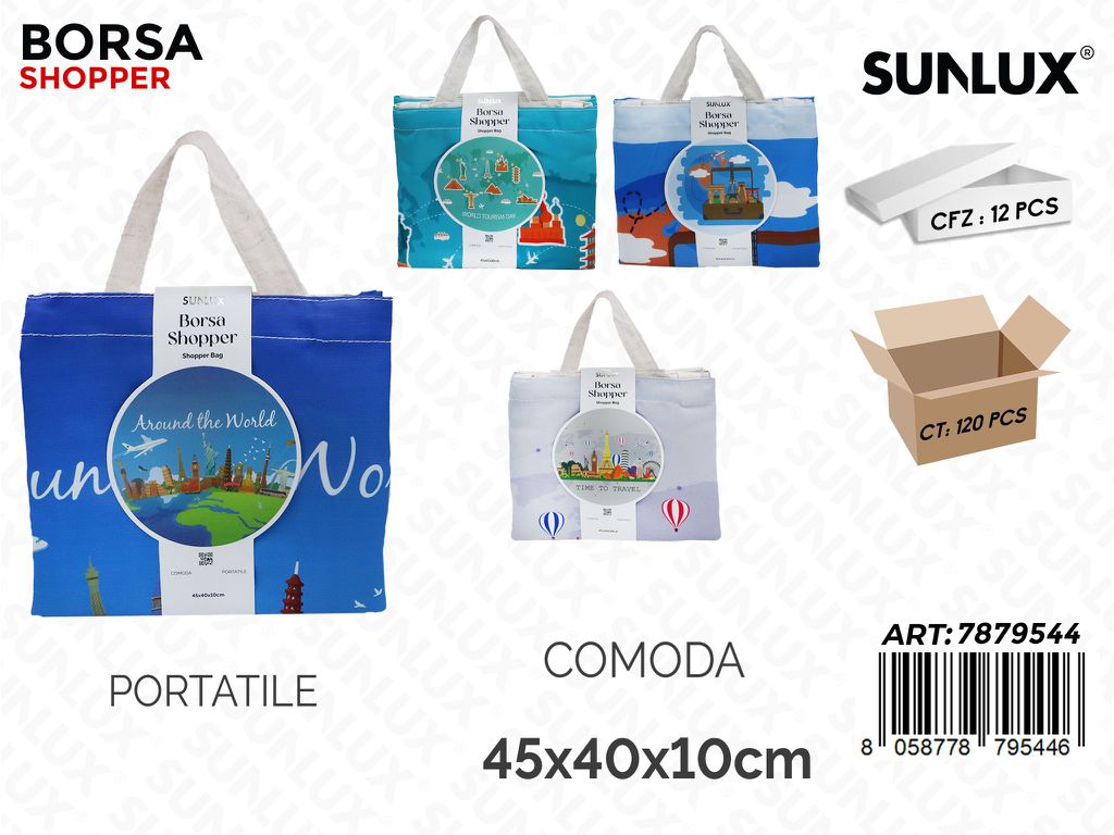 BORSA SHOPPER ASS. 45*40*10CM