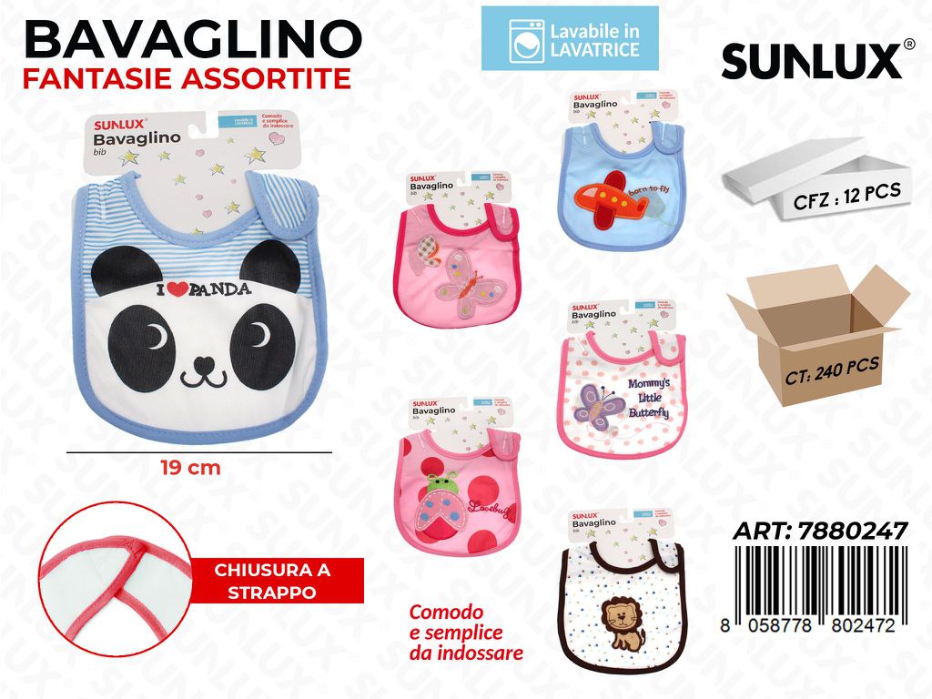 Sunlux Bavaglino a Strappo Ass. 19CM