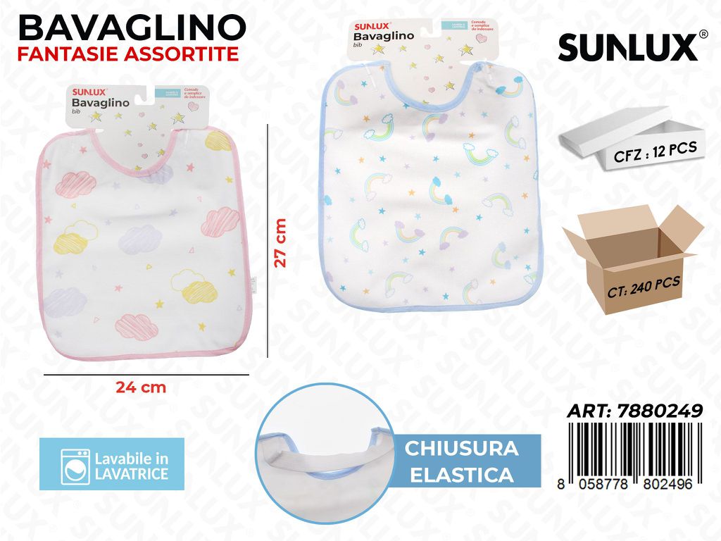 Sunlux Bavaglino Elast. Ass. 24*27CM