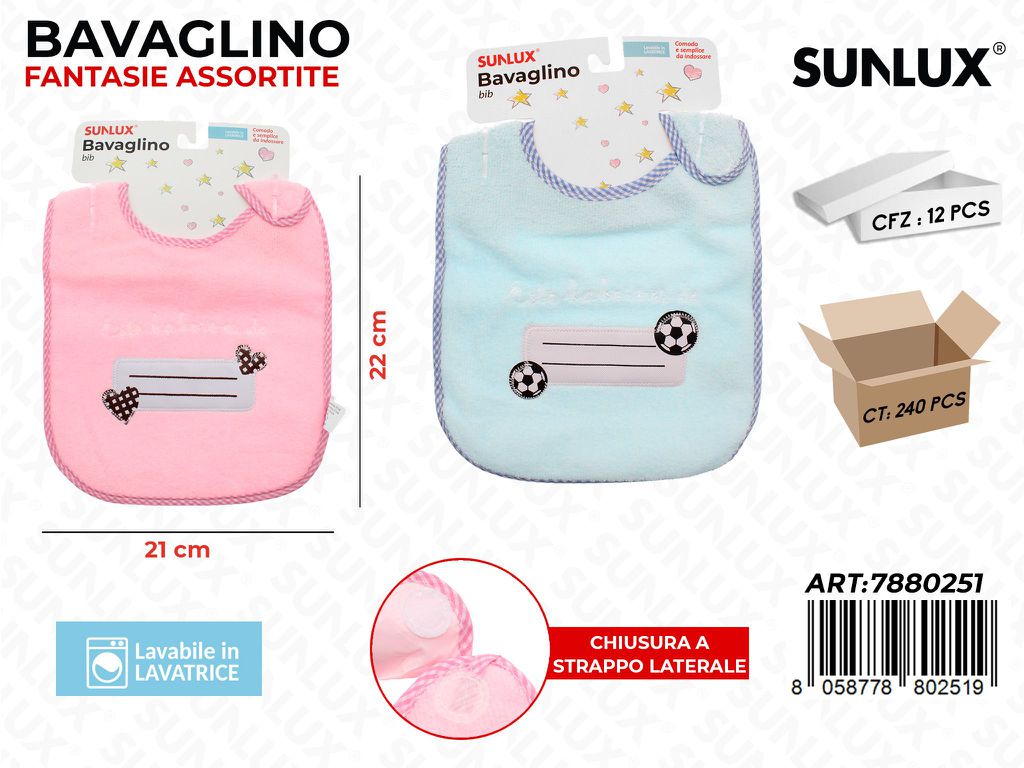 Sunlux Bavaglino a Strappo Ass. 21*22CM