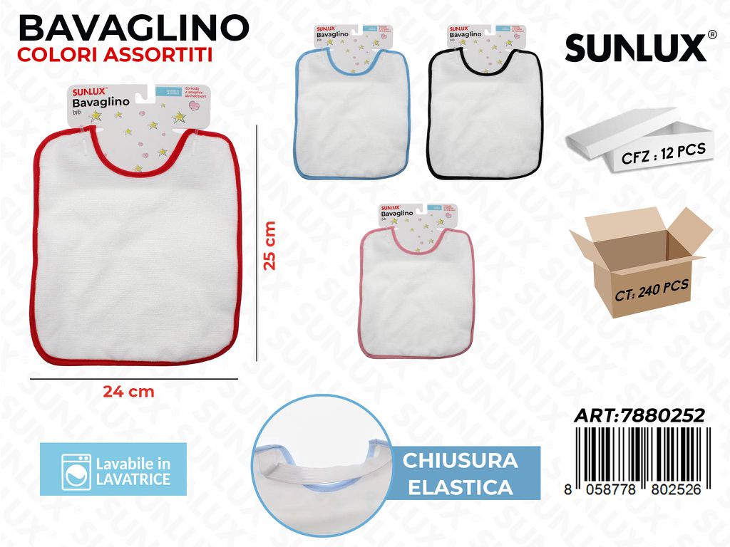 Sunlux Bavaglino Elast. Ass. 24*25CM
