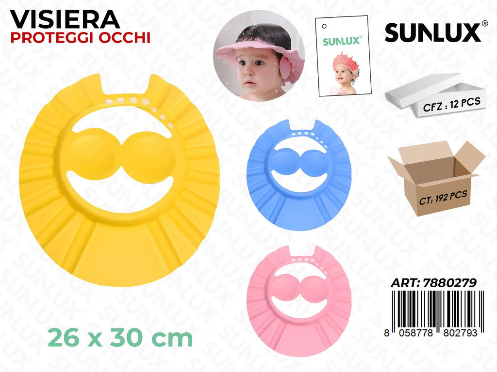 Sunlux Visiera Proteggi Occhi per Doccia 26*30CM