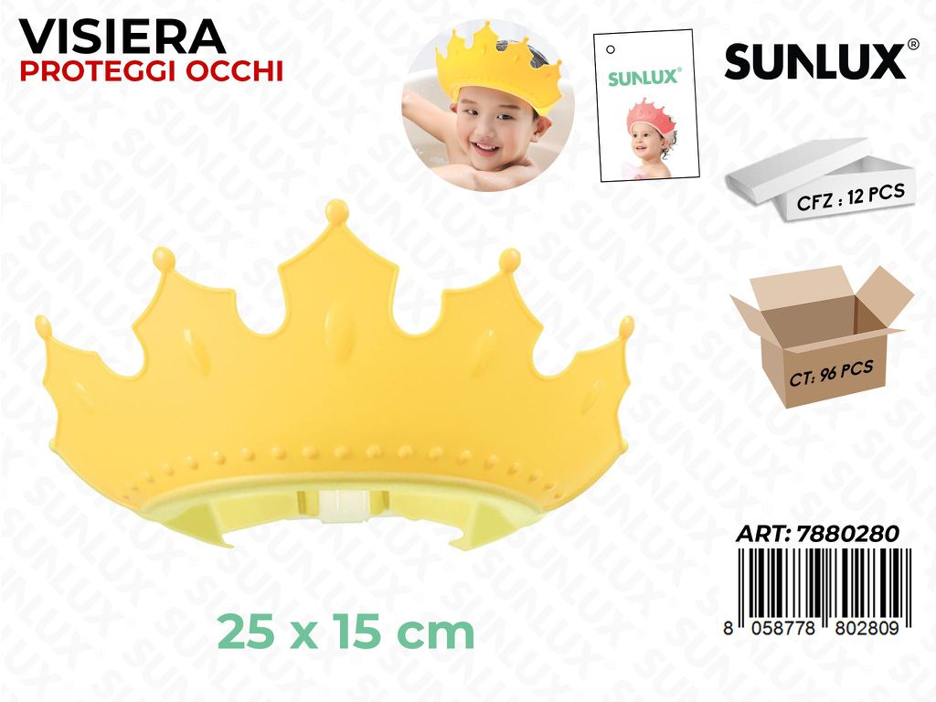 Sunlux Visiera Proteggi Occhi per Doccia 25*15CM