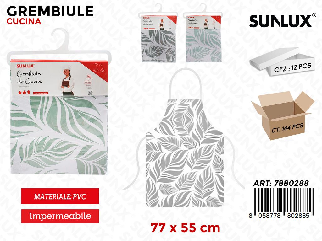 Sunlux Grembiule Cucina Pvc Ass. 77*55