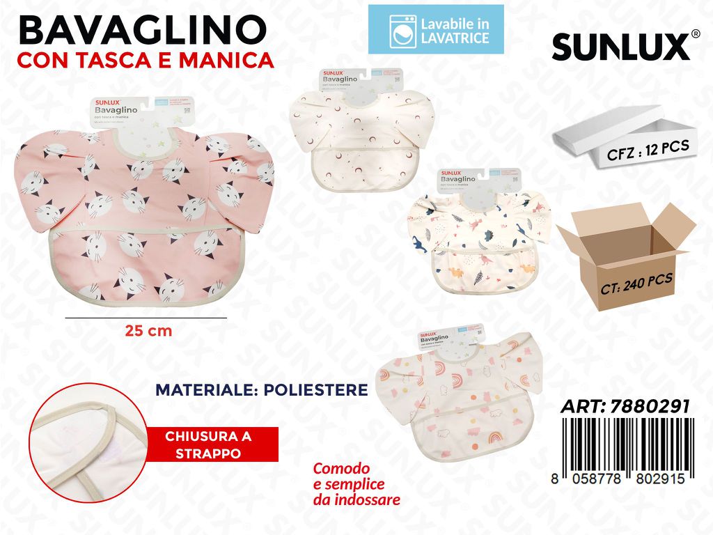 Sunlux Bavaglino in Eva c/Tasca Ass. 25CM