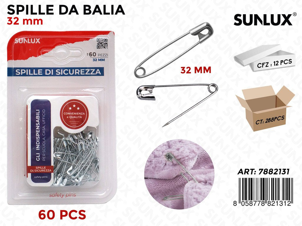 Bl. Spille da Balia Arg. 60PCS 32MM