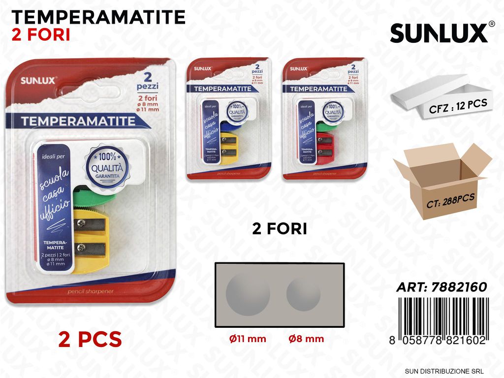 Bl. Temperamatite 2FORI 2PCS Col. Ass.