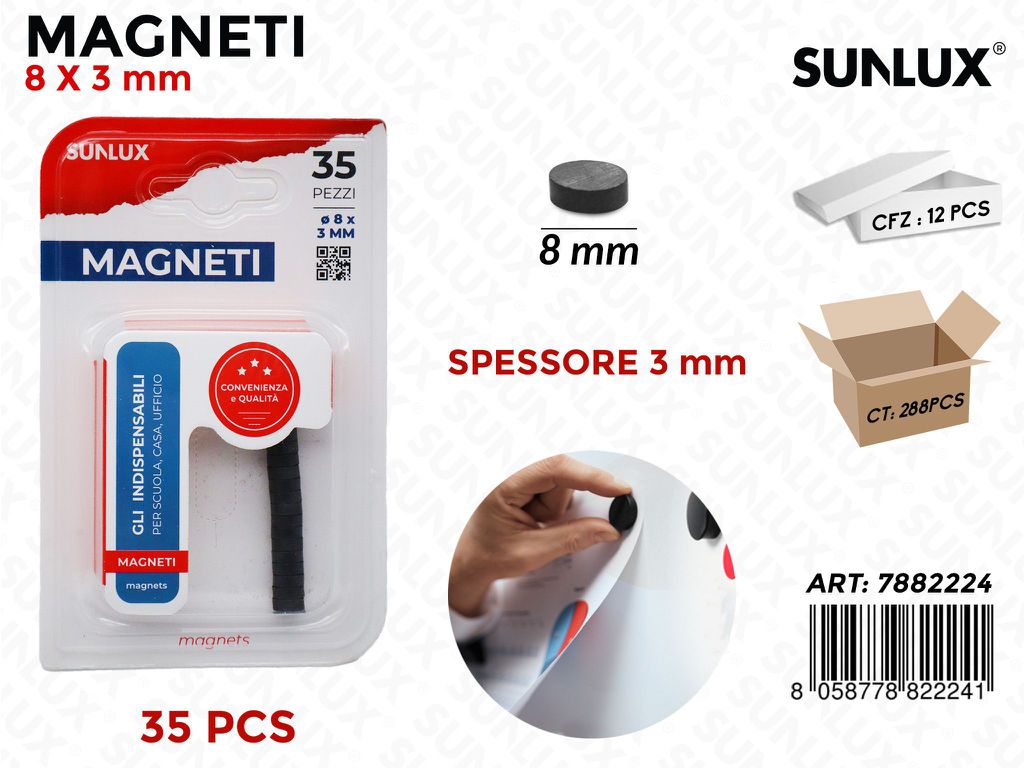 Bl. Magneti 8*3MM-35PSC