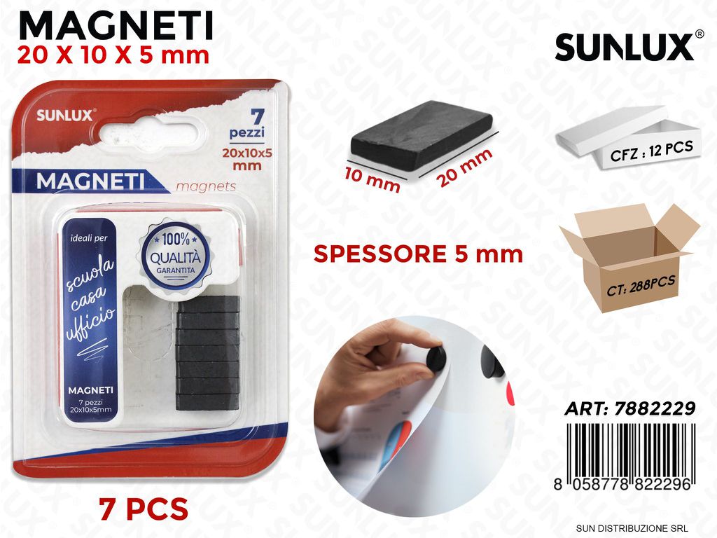 Bl. Magneti 20*10*5MM - 7PSC