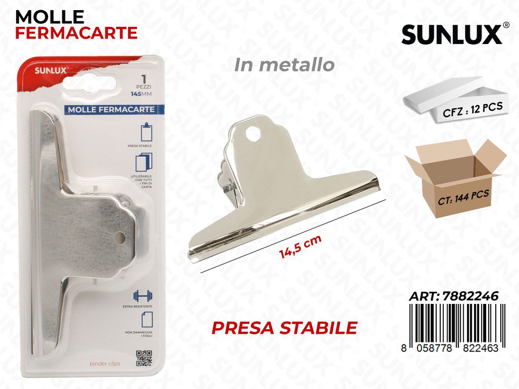 Molle Fermacarte in Metallo 14.5CM
