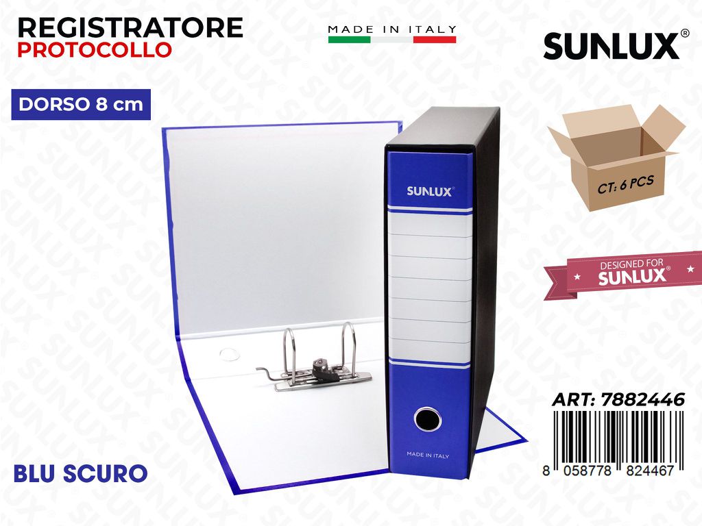 Raccoglitore D.8 Blu c/ Leva 29*34CM