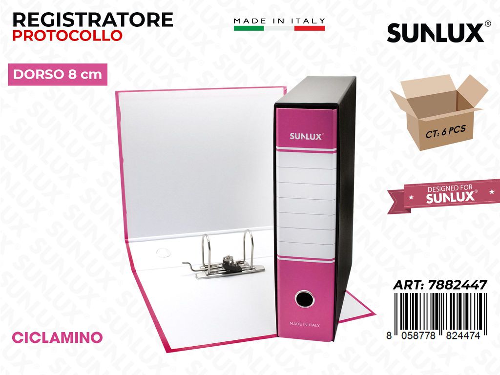 Raccoglitore D.8 Fucsia c/ Leva 29*34CM
