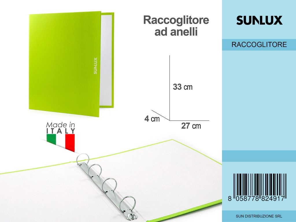 Cart.verde Chiaro 27X33 c/4 An. da 20 Sun