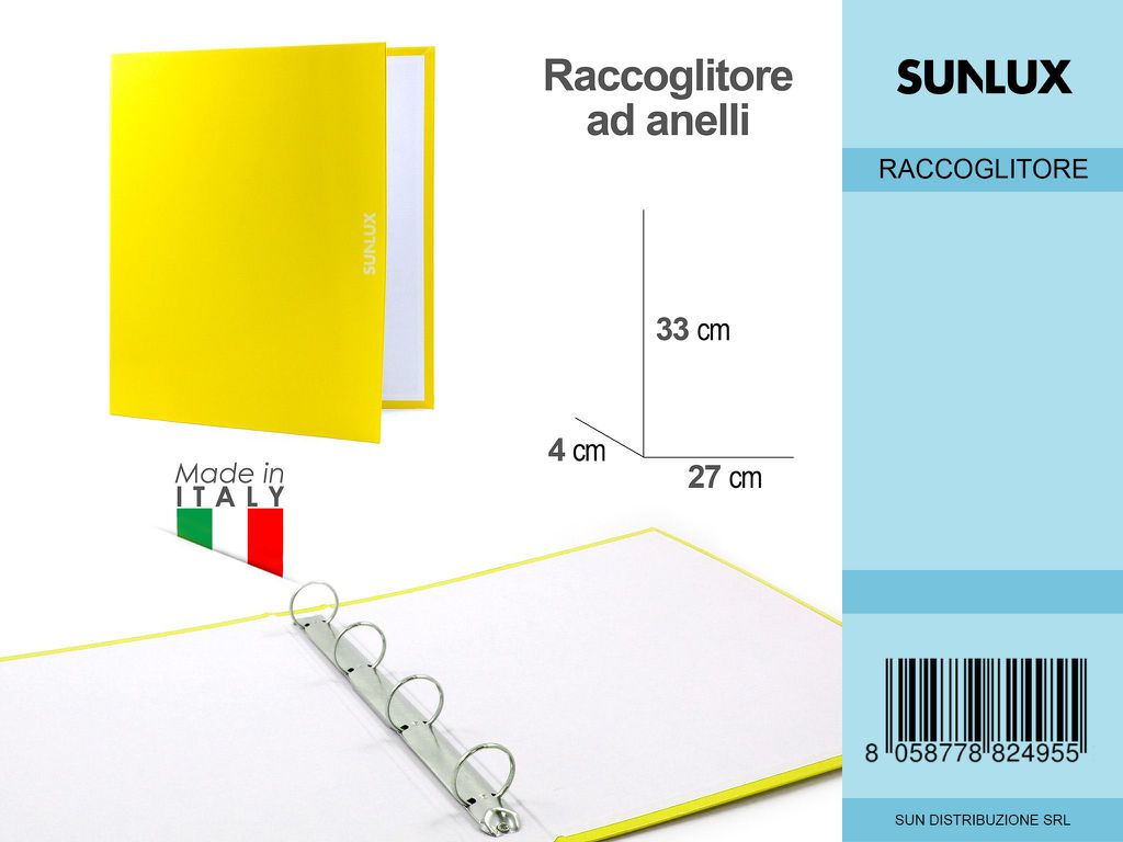Cart. Giallo 27X33 c/4 An. da 30 Sun