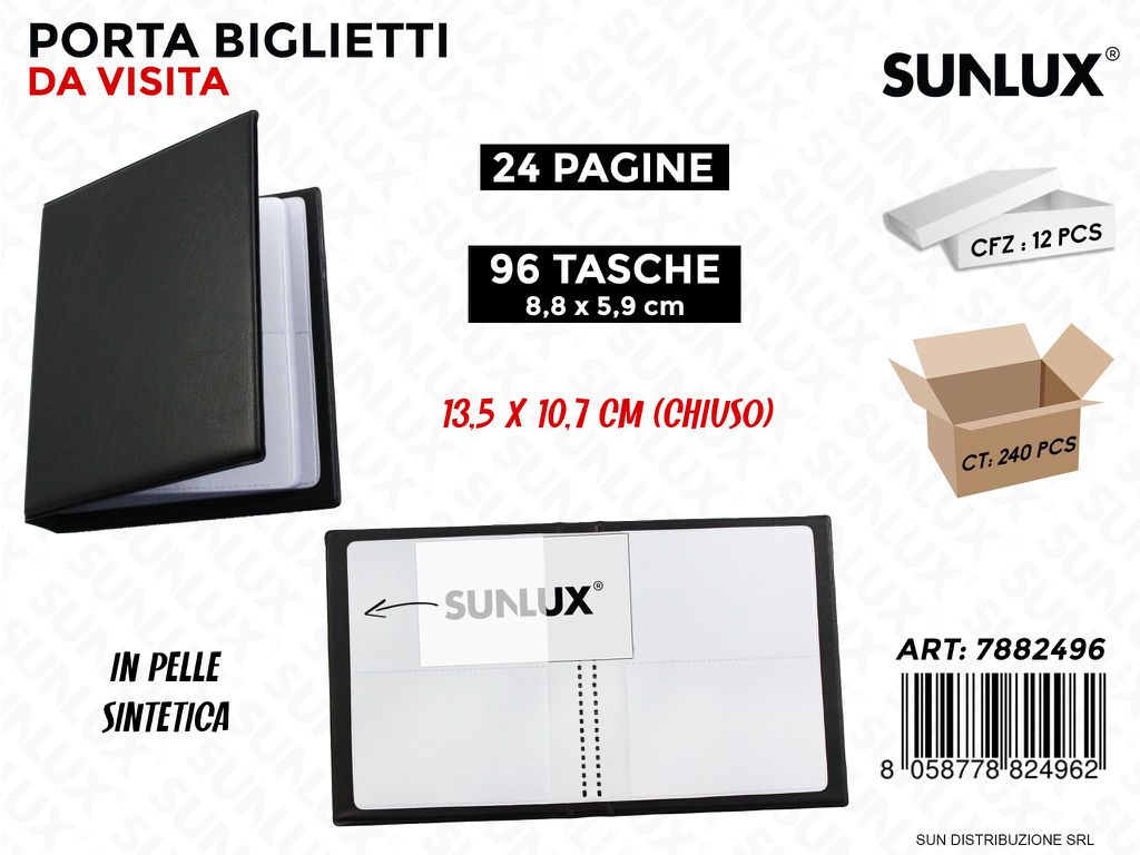 Porta Biglietti da Visita 24PAG. 96TASCHE