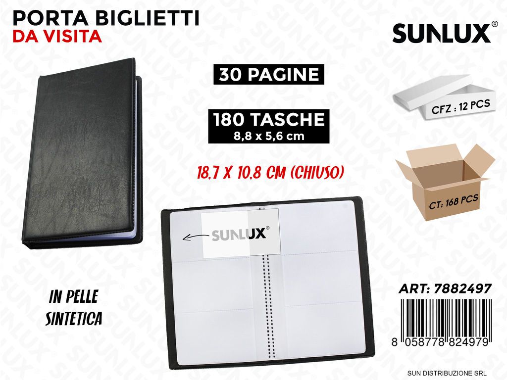 Porta Biglietti da Visita 30PAG. 180TASCHE