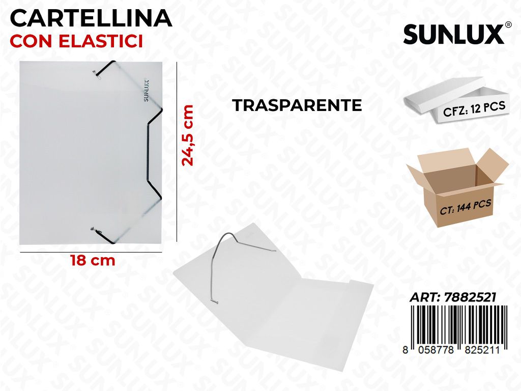 Cartelline c/Elastico A5 18*24.5CM