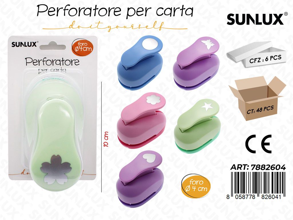 Perforatore per Carta 9CM Col. Ass. / Pz da 6