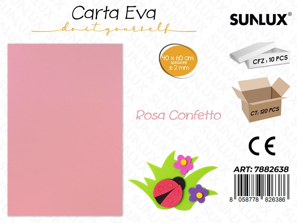Carta Eva Rosa Confetto 40*60CM*2MM