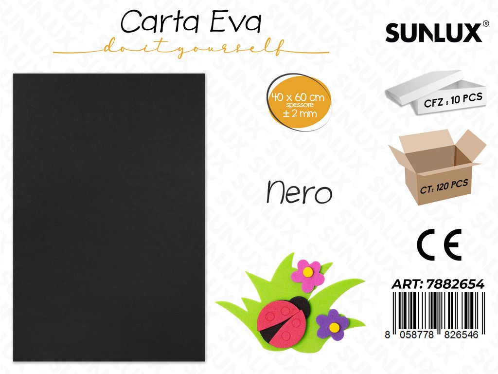 Carta Eva Nero 40*60CM*2MM