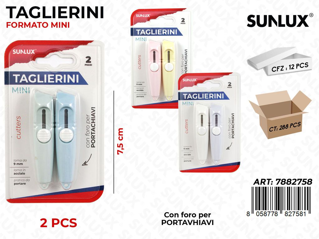 Taglierini Mini Col. Pastel Ass. 2PCS 7.5CM