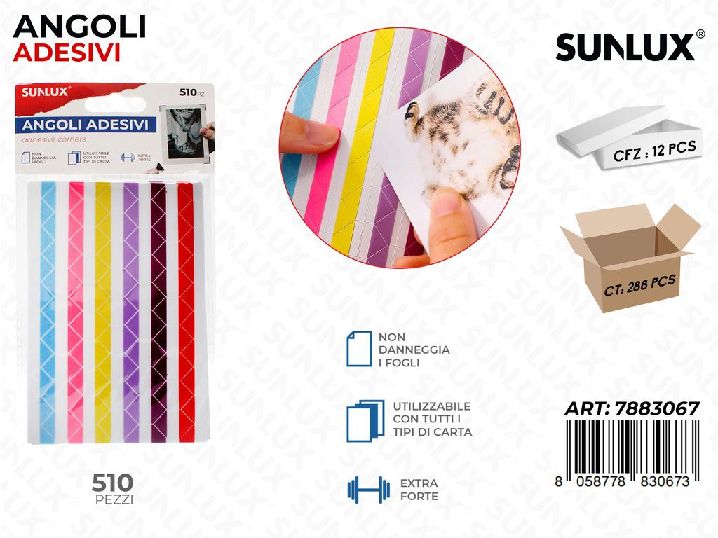 Sunlux Angoli Adv per Fotografie Col. 510PCS
