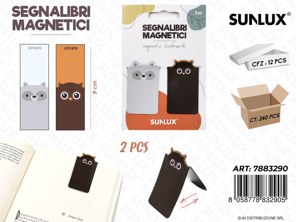 Segnalibri Magnetici 2PCS Ass. 9CM