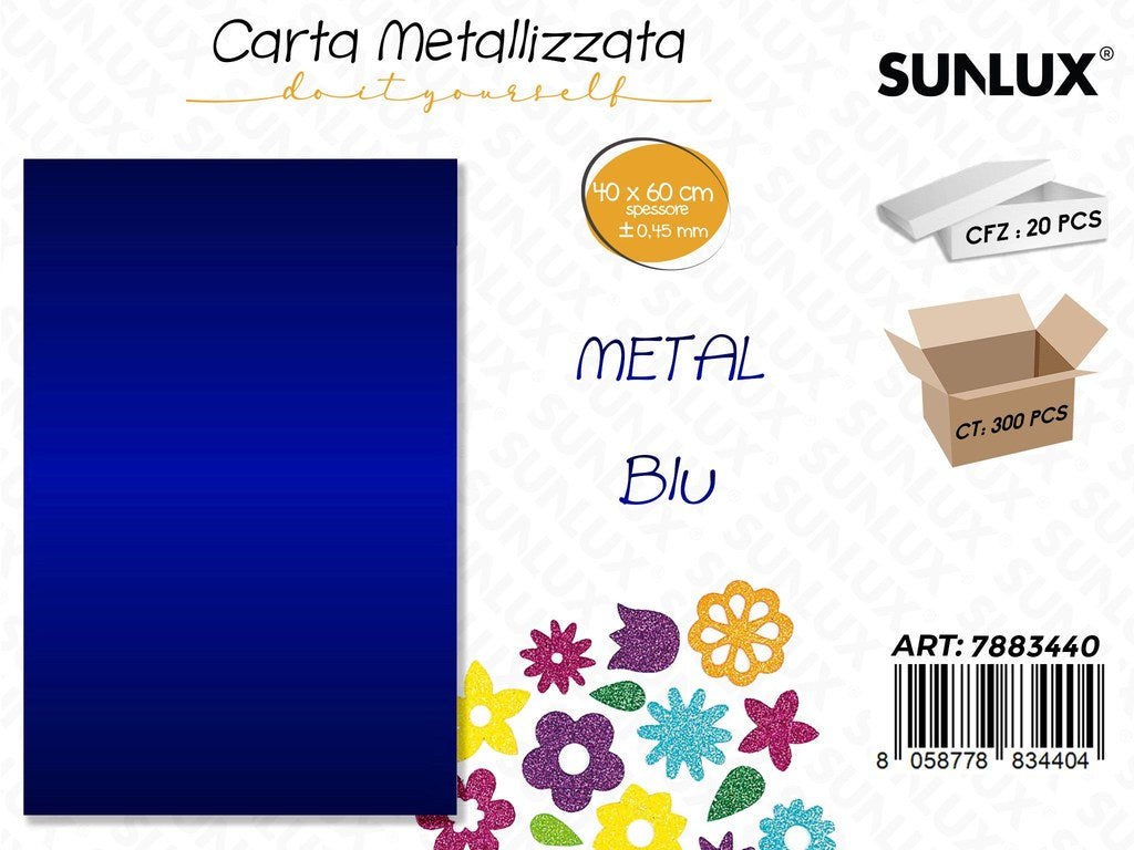 Carta Metal Blue 0.45.MM *40*60CM
