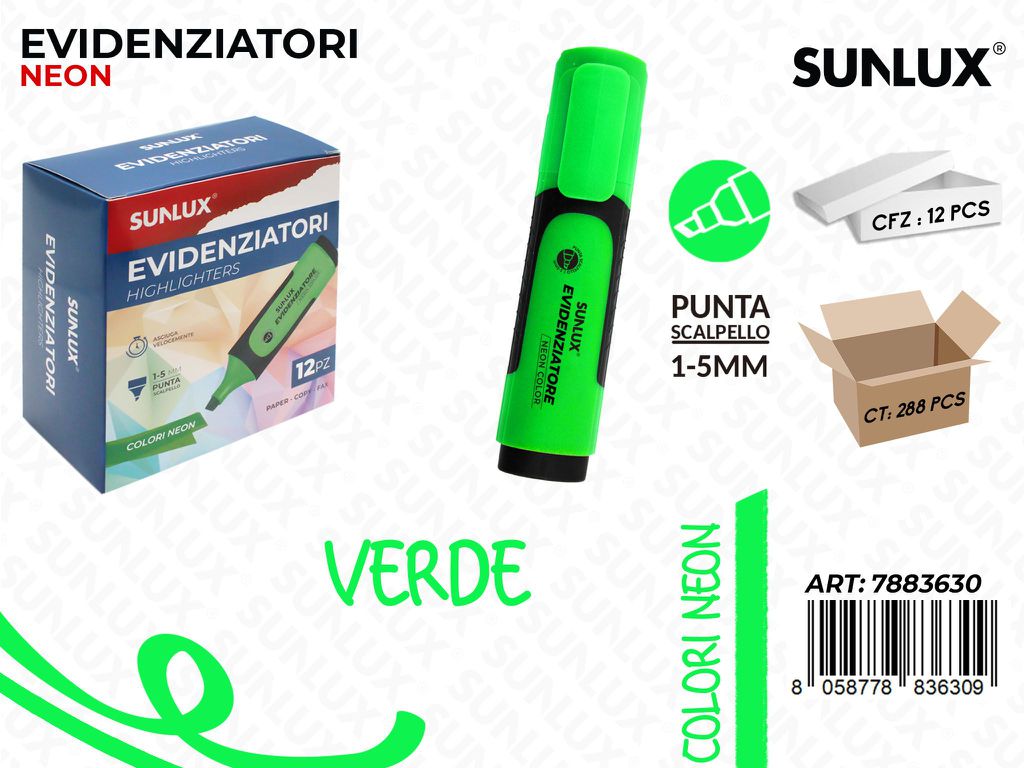 Evidenziatore Verde Neon 1-5MM
