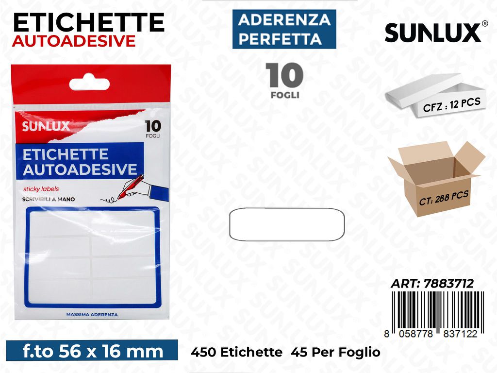 Etichette Autoadv 160PCS 56*16MM 10FF