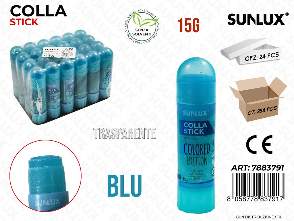 Colla Stick Col. Blu Trasp. 15G