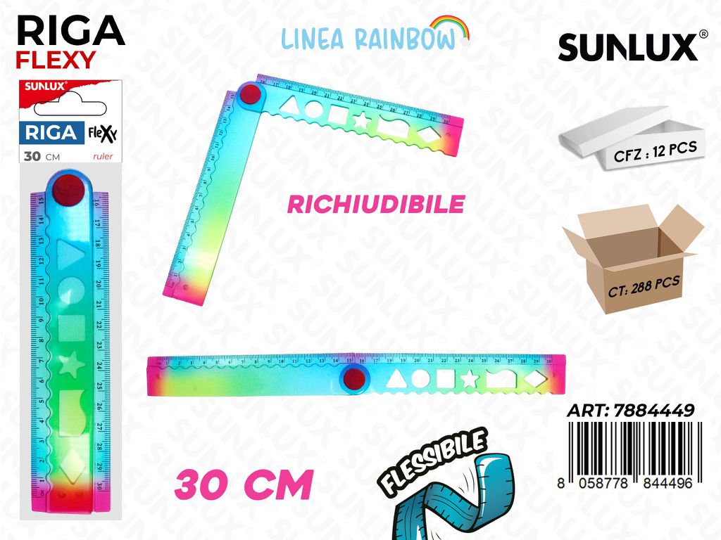 Sunlux Riga Flexy Richiudibile Rainbow 30CM