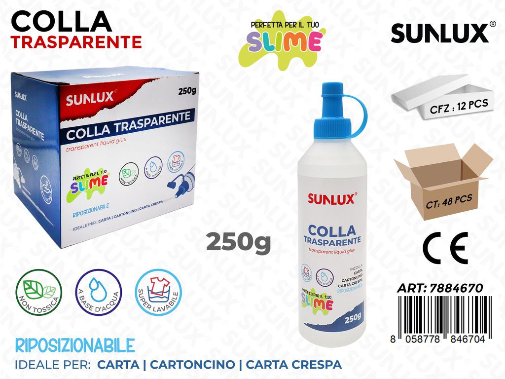 Sunlux Colla Trasp. 250GR