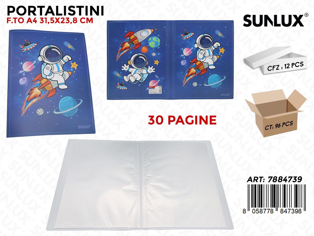 Sunlux Portalistini Space 30PAG. A4