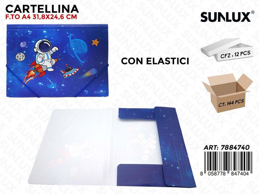 Sunlux Cartellina Space c/ Elast. 31.8*24.6CM