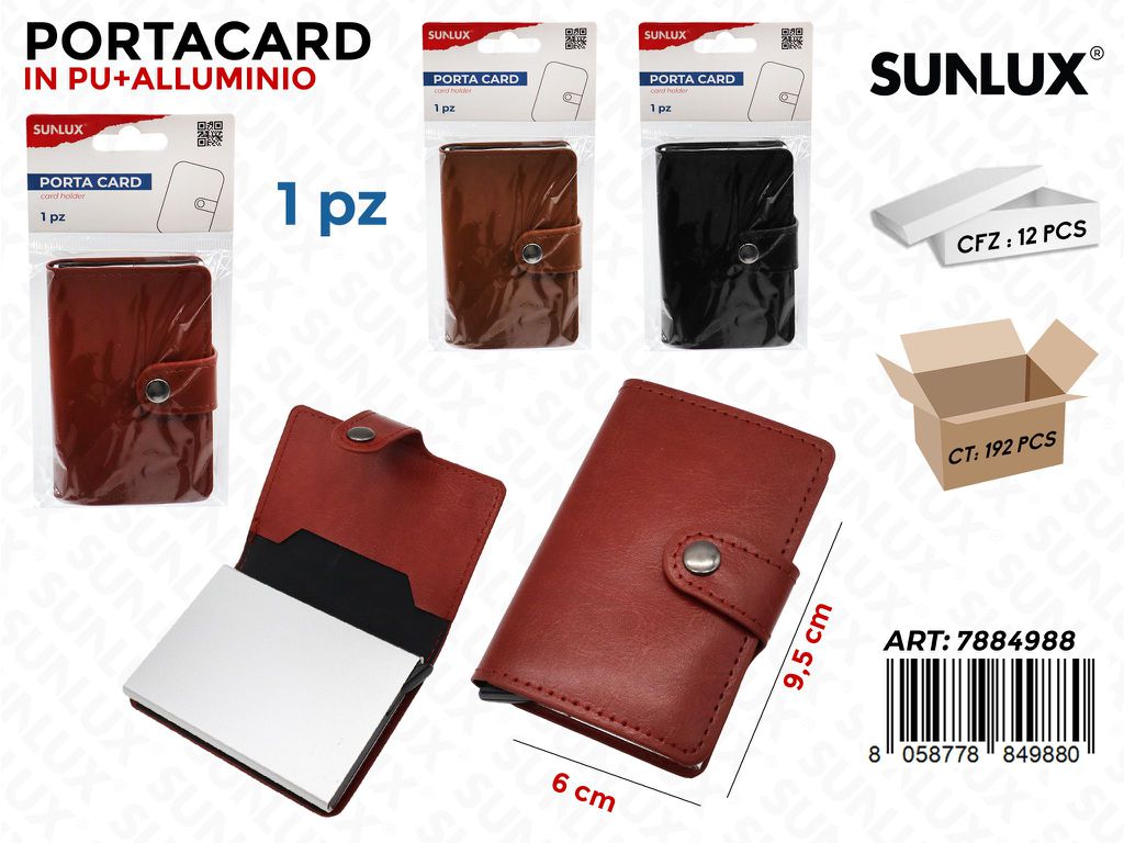 Sunlux Porta Card Allum. 6*9.5CM