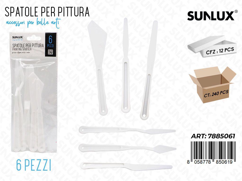 Spatole per Pittura 6PCS