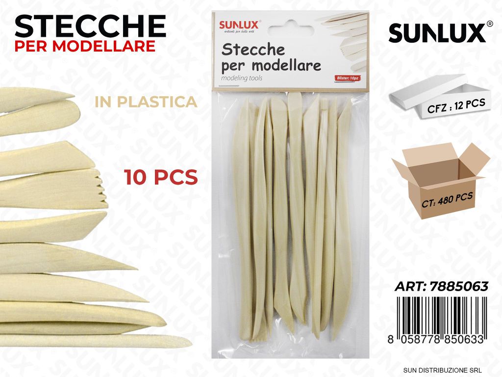 Stecche Plastica per Modellare 10PC*15.5CM