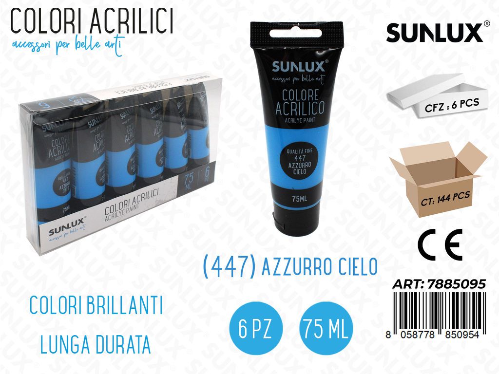 Colori Acrilico 75ML 447 Azzurro Cielo