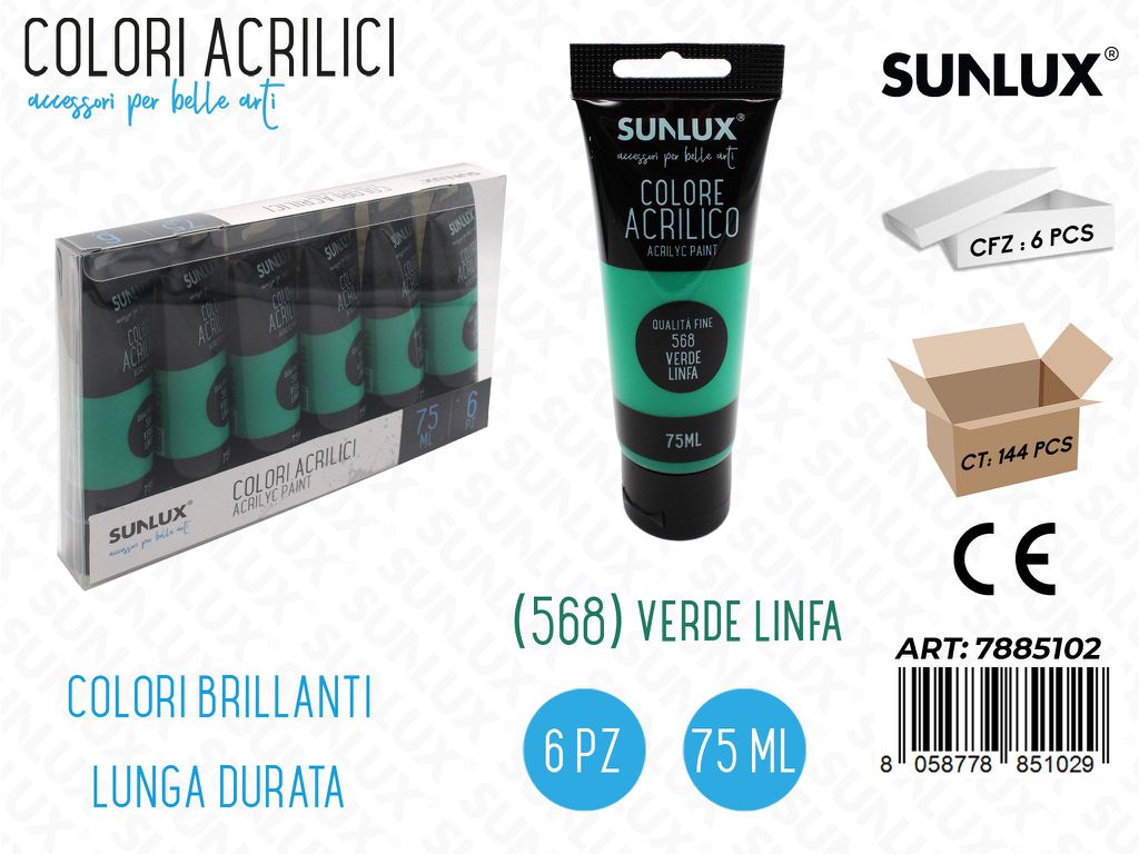 Colori Acrilico 75ML 568 Verde Linfa