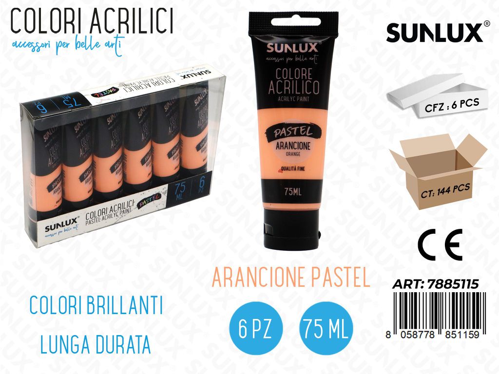 Colori Acrilici 75ML Arancione Pastel