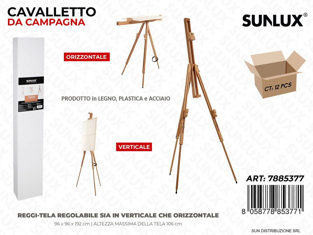 Cavalletto da Campagna Piegh. 96*96*192 Cm