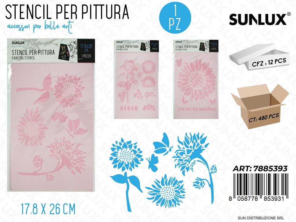 Stencil per Pittura Fant. Ass. 17.8*26CM