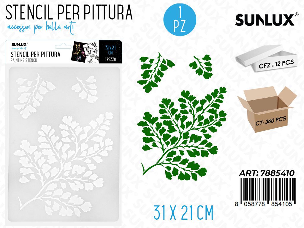 Sunlux Stencil per Pittura 31*21CM